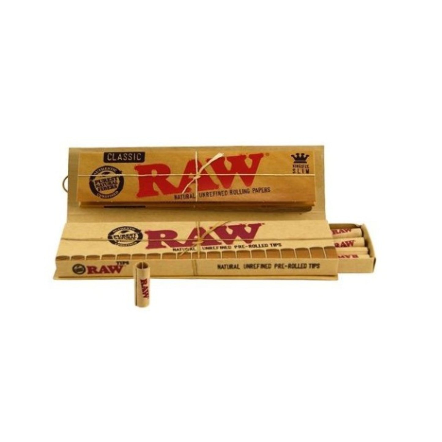 ROLLING PAPER | RAW CLASSIC KINGSIZE CONNOISSEUR PRE-ROLLED FILTERS