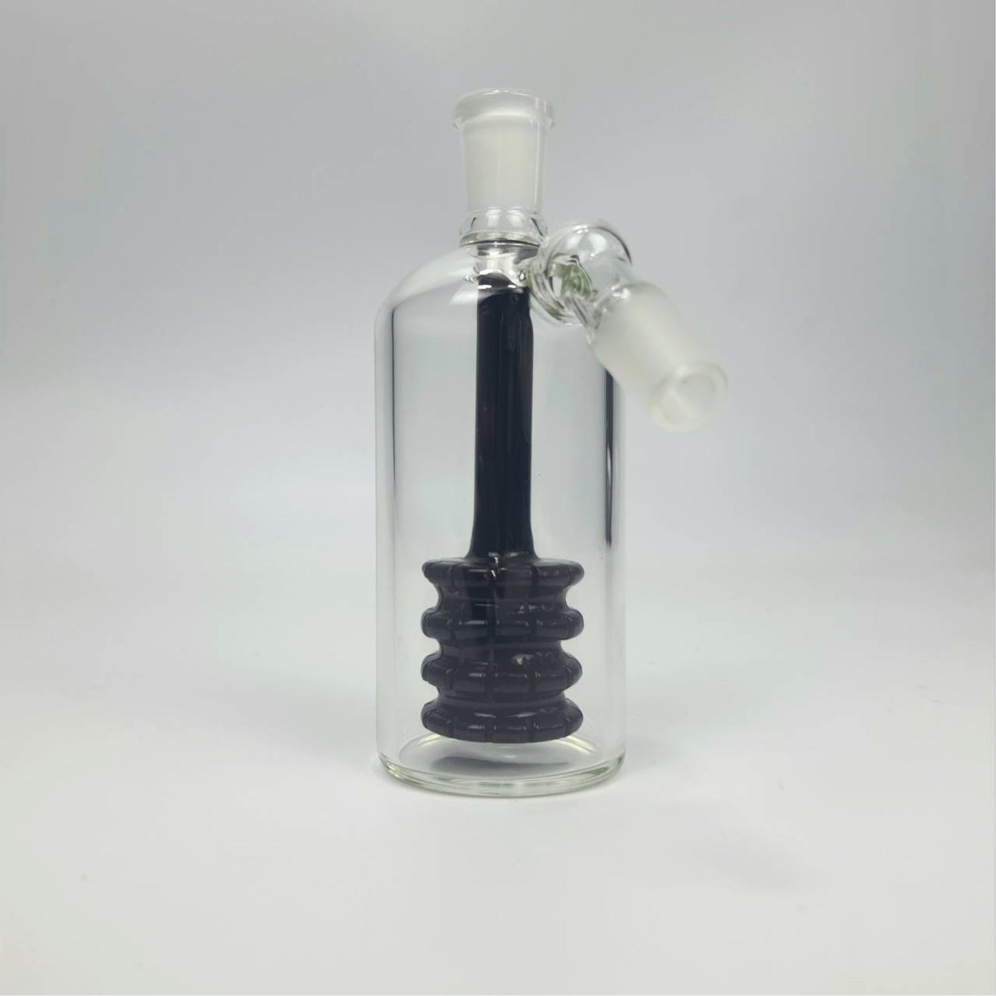 PERCULATOR | ASH CATCHER WITH MATRIX PERCULATOR IN BLACK 14MM 45 DEGREE