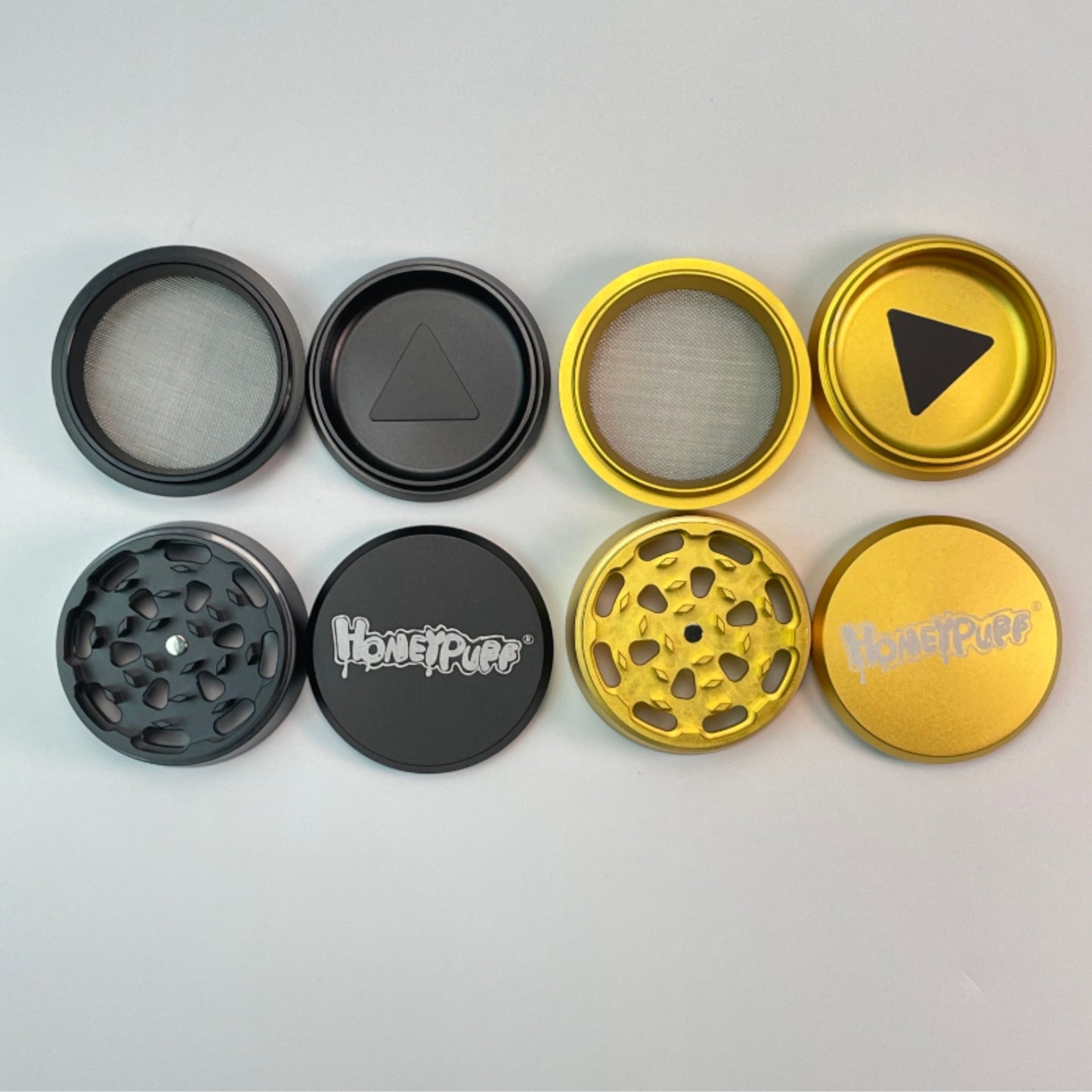 GRINDER | HONEYPUFF SMOOTH EDGE ALUMINUM 4 LAYERS