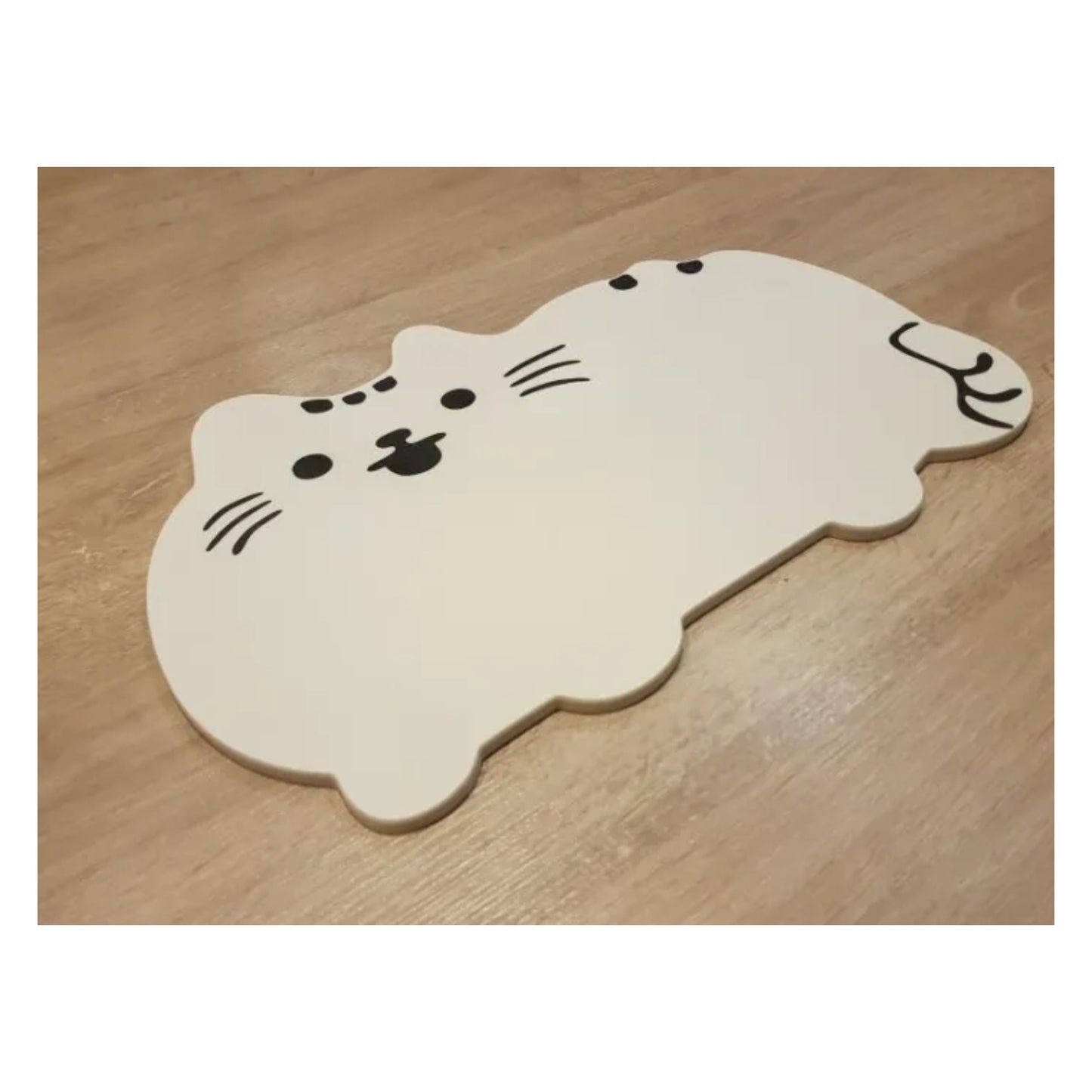 พรมหินเช็ดเท้าญี่ปุ่น น้องแมว ขนาด 300x450mm - ANIMAL SHAPE DIATOMITE BATH MAT