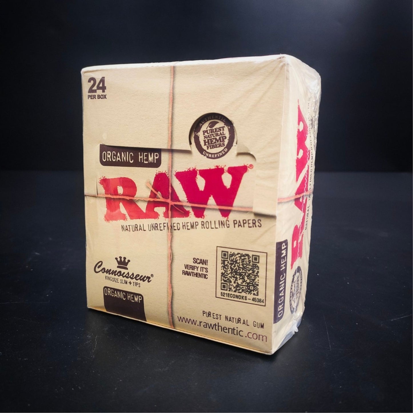 ROLLING PAPER | CHA RAW ORGANIC HEMP CONNOISSEUR KINGSIZE WITH TIPS