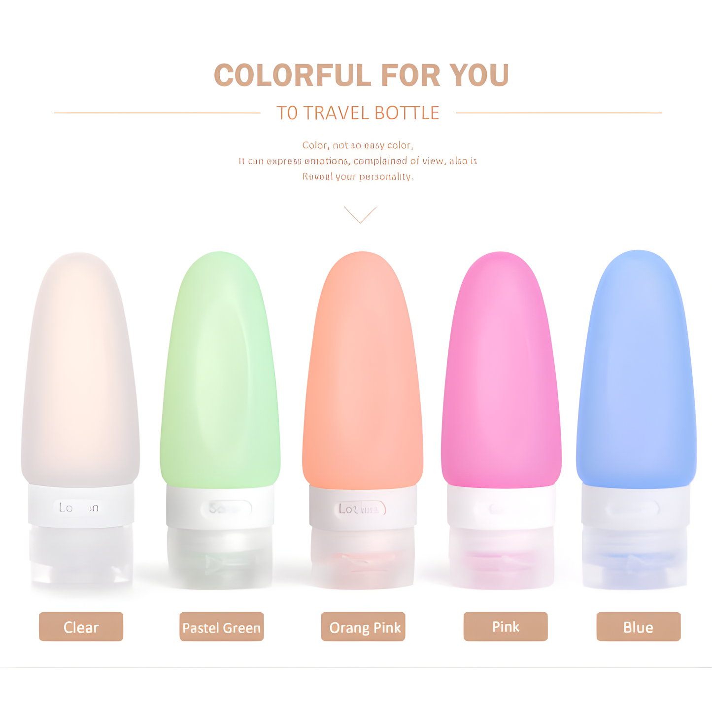 SILICONE BOTTLE - 3 PCS/PACK - 37/69/89 ML