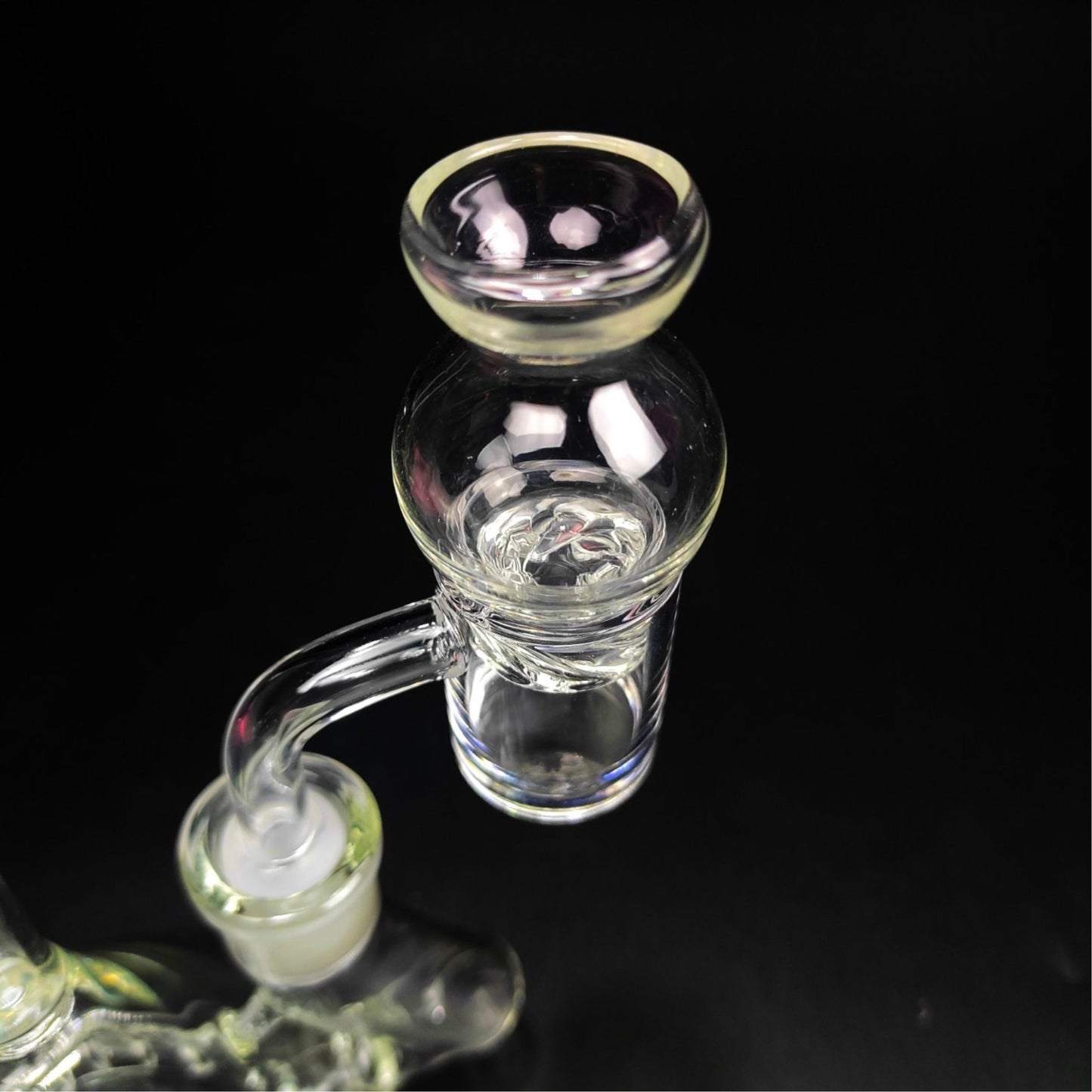 CARB CAP | SPIRAL RING V.1 QUARTZ CARB CAP 18.30 MM INNER DIAMETER 30 MM WIDEST DIAMETER