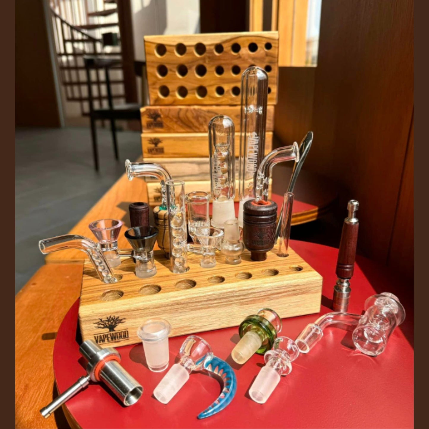 VAPEWOOD | WOODEN STATION (ถาดวางโจ๋ Size : 10x20x3.5cm)