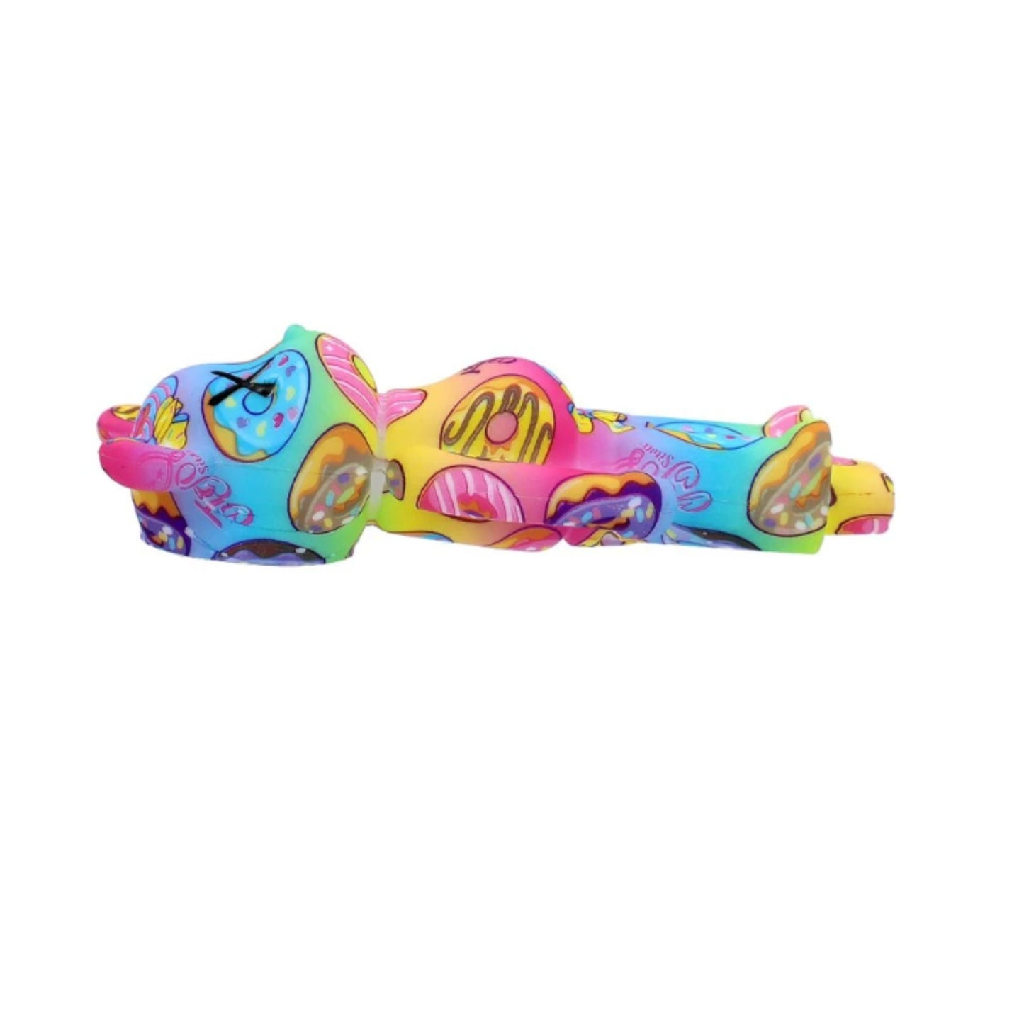 PIPE | COLORFUL TEDDY BEAR SILICONE PIPE 4 INCH