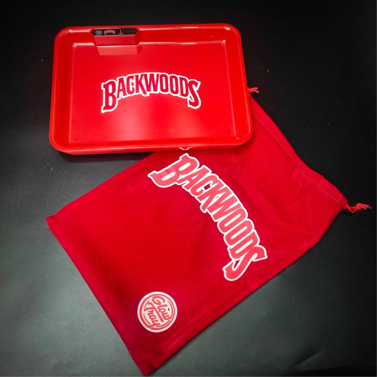 TRAY | LED ROLLING TRAY BACKWOODS GLOW IN THE DARK PARTY TRAY