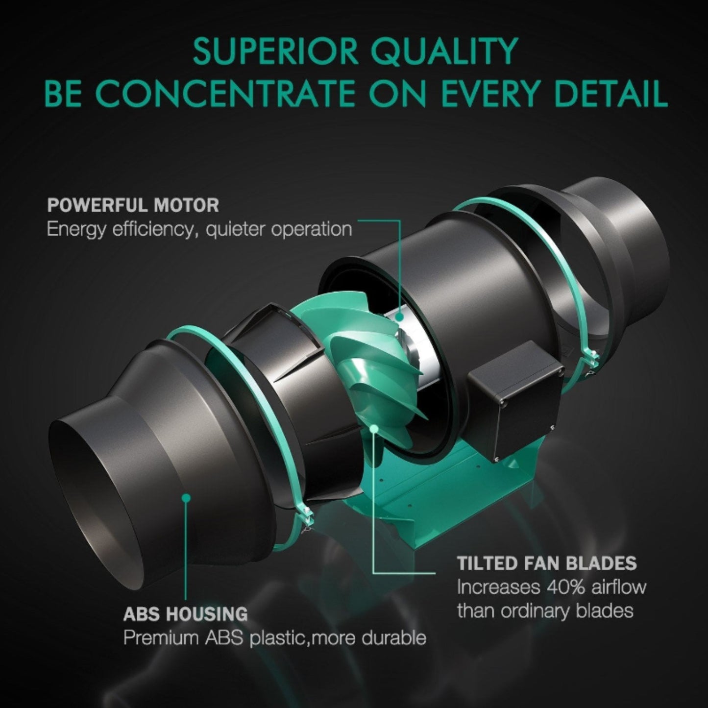 GROWING TOOLS | MARS HYDRO 4 INCH INIINE DUCT FAN WITH SPEED CONTROLLER