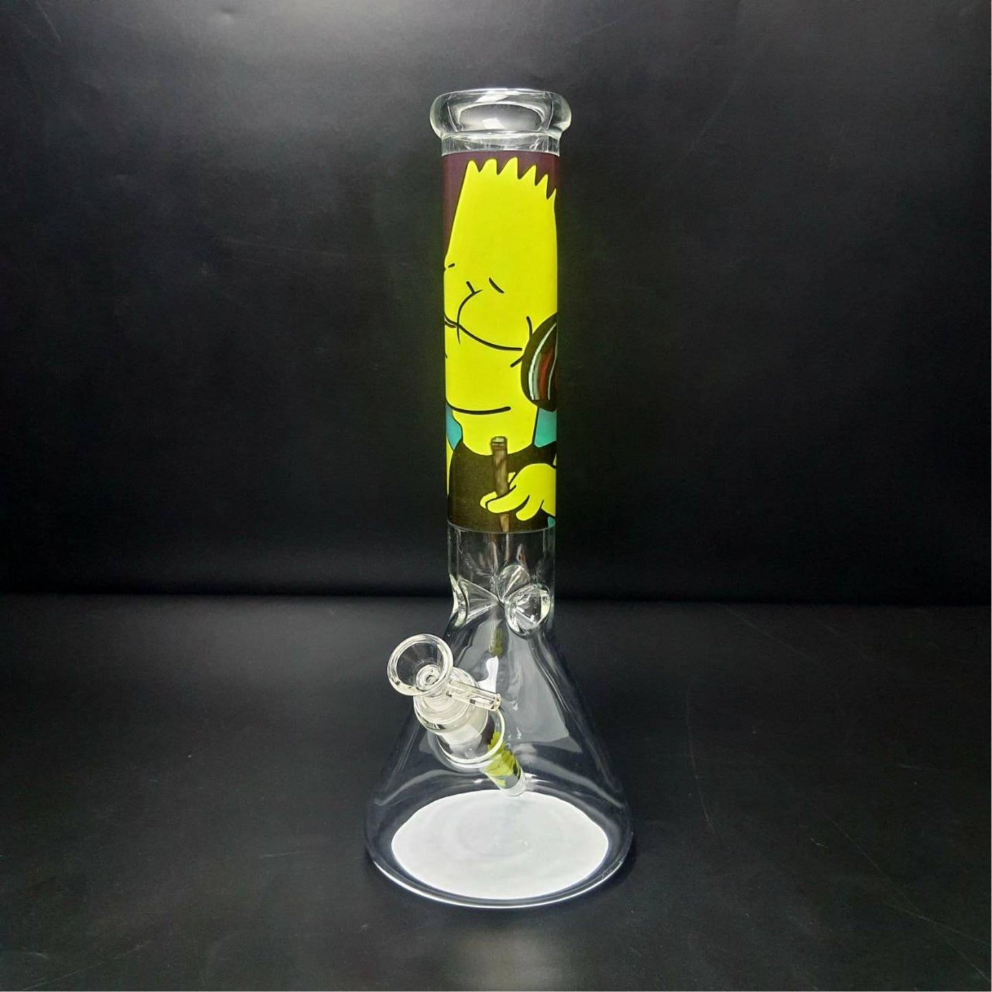 Glass Bong | HAPPY BEAKER HIG BART SIMPSONS 14 INCH