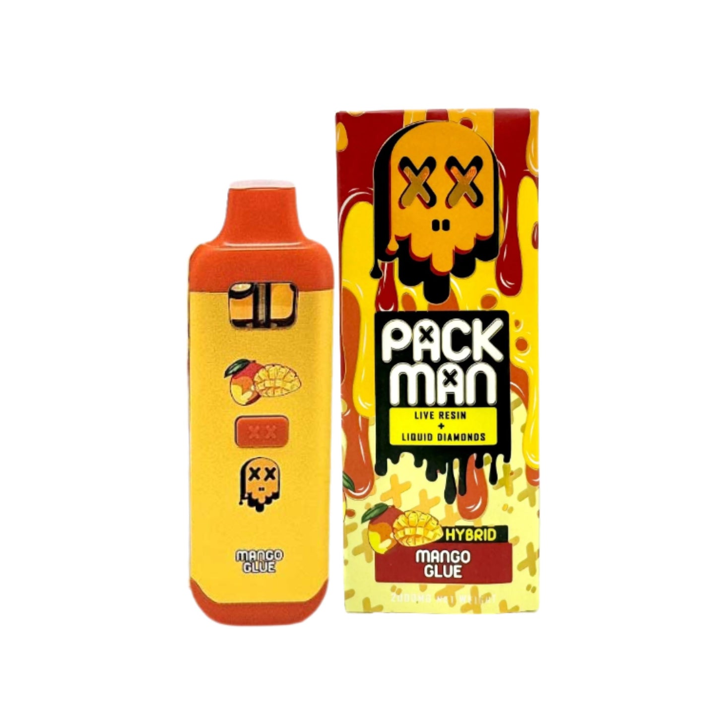 PACK MAN - LIVE RESIN + LIQUID DIAMONDS 2.0ML | MANGO GLUE : HYBRID