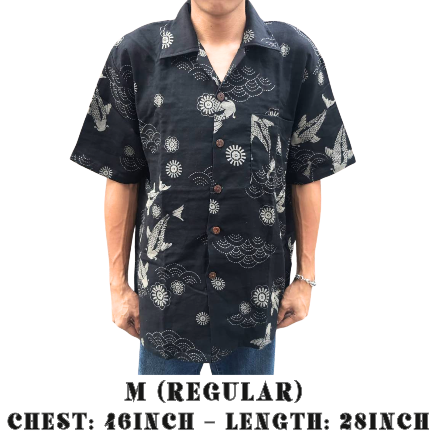 RAK MAE รักแม่ | COMFY HAWAIIAN COTTON SHIRT - CHARMING FISH