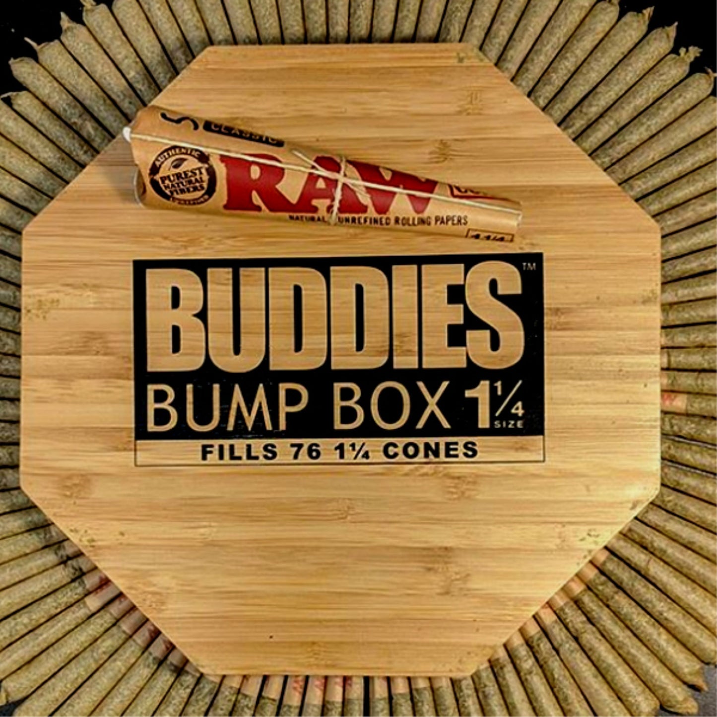 BUDDIES BUMP BOX 1 ¼ INCH FILLS 76 CONES