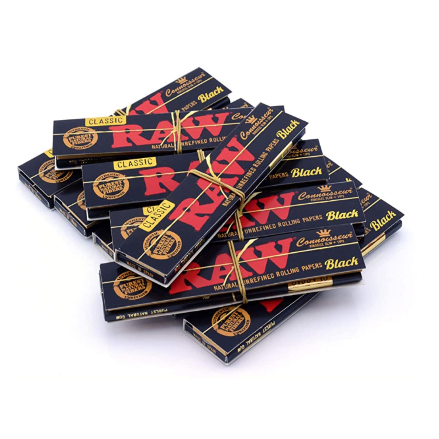 ROLLING PAPER | RAW CLASSIC BLACK CONNOISSEUR KINGSIZE WITH TIPS