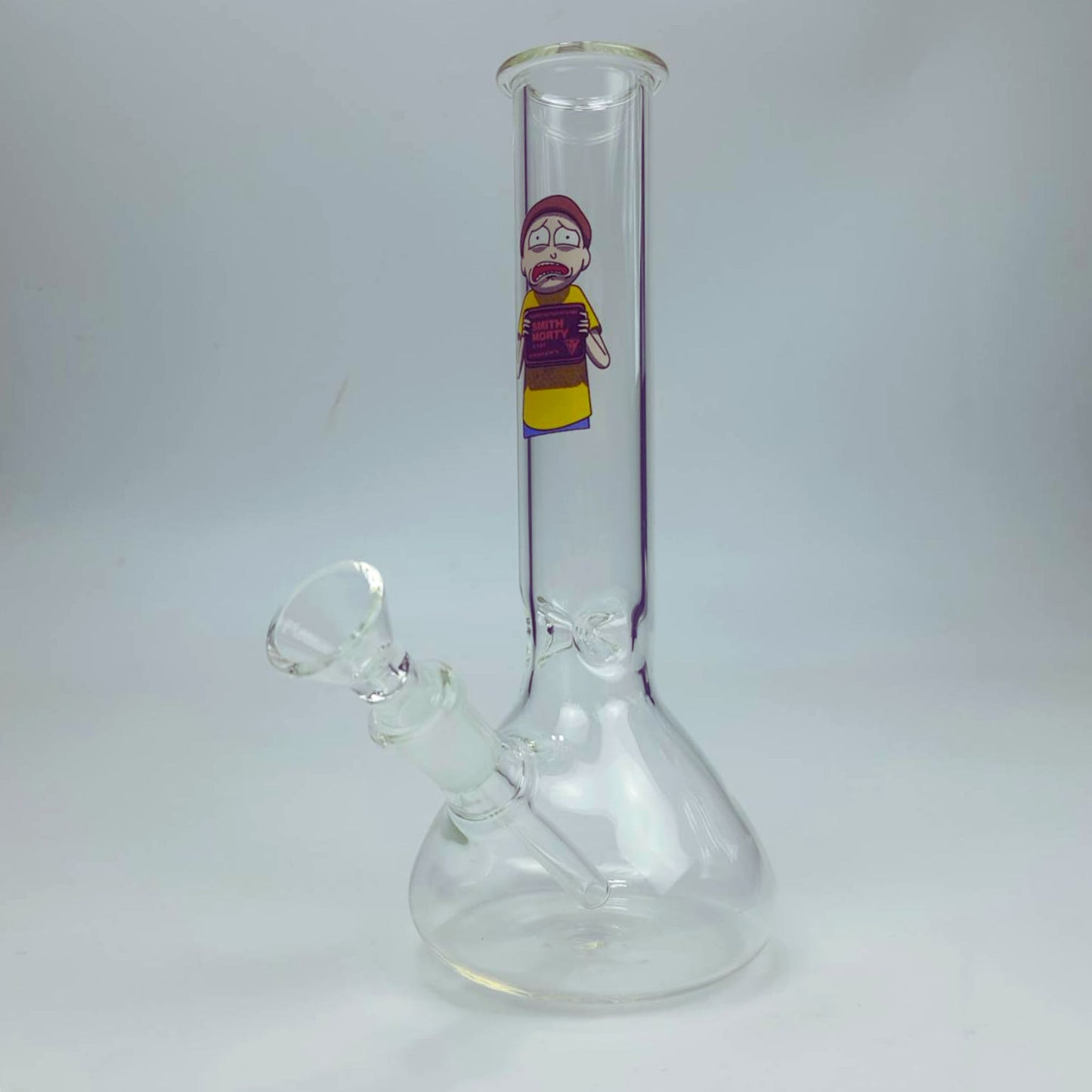 GLASS BONG | RICK AND MORTY WANTED MORTY 8 INCH 4MM THICKNESS