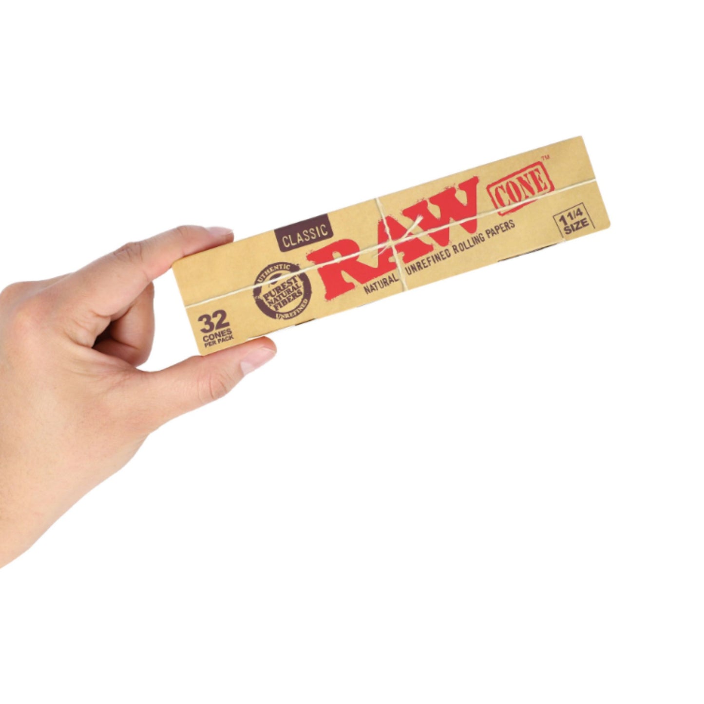 ROLLING PAPER | RAW CLASSIC PRE-ROLLED CONE 1 ¼" WITH TIP