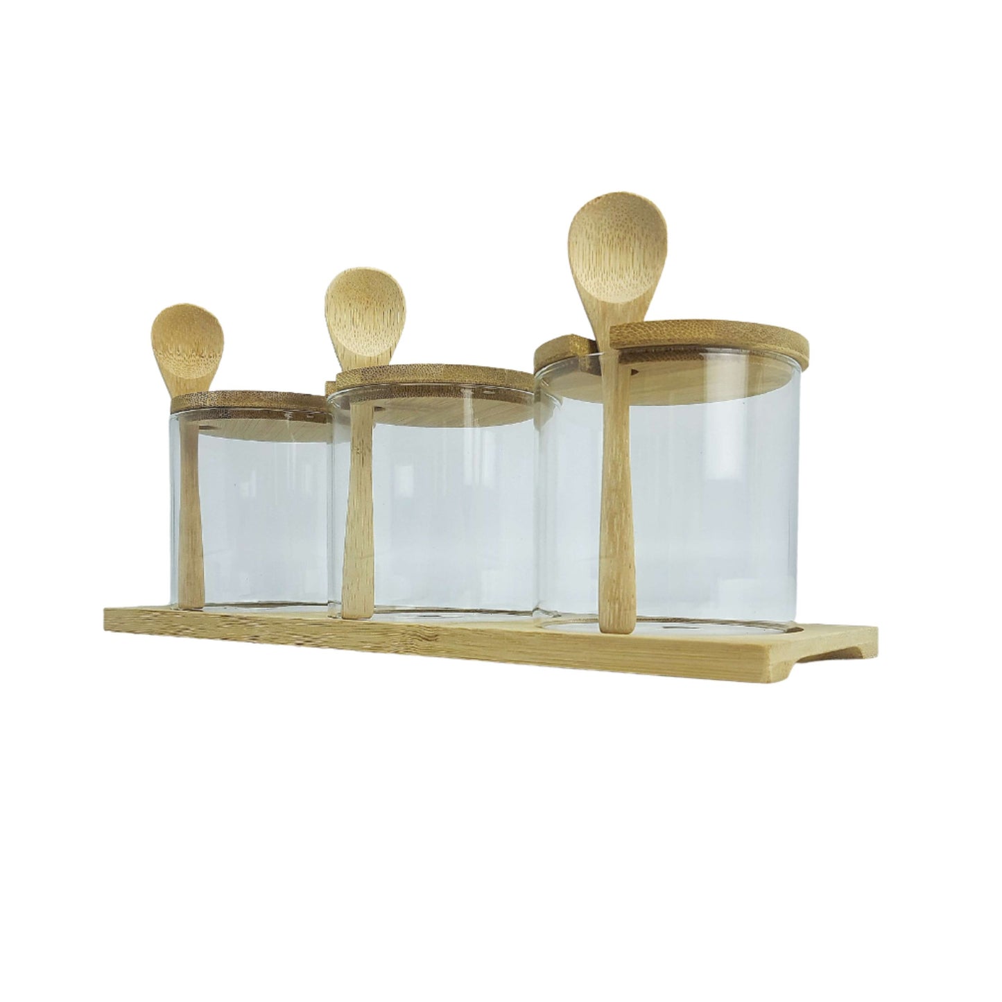 GLASS JAR | WEED JAR + WOODEN SPOON FOR CANNABISHARDWARE STATION