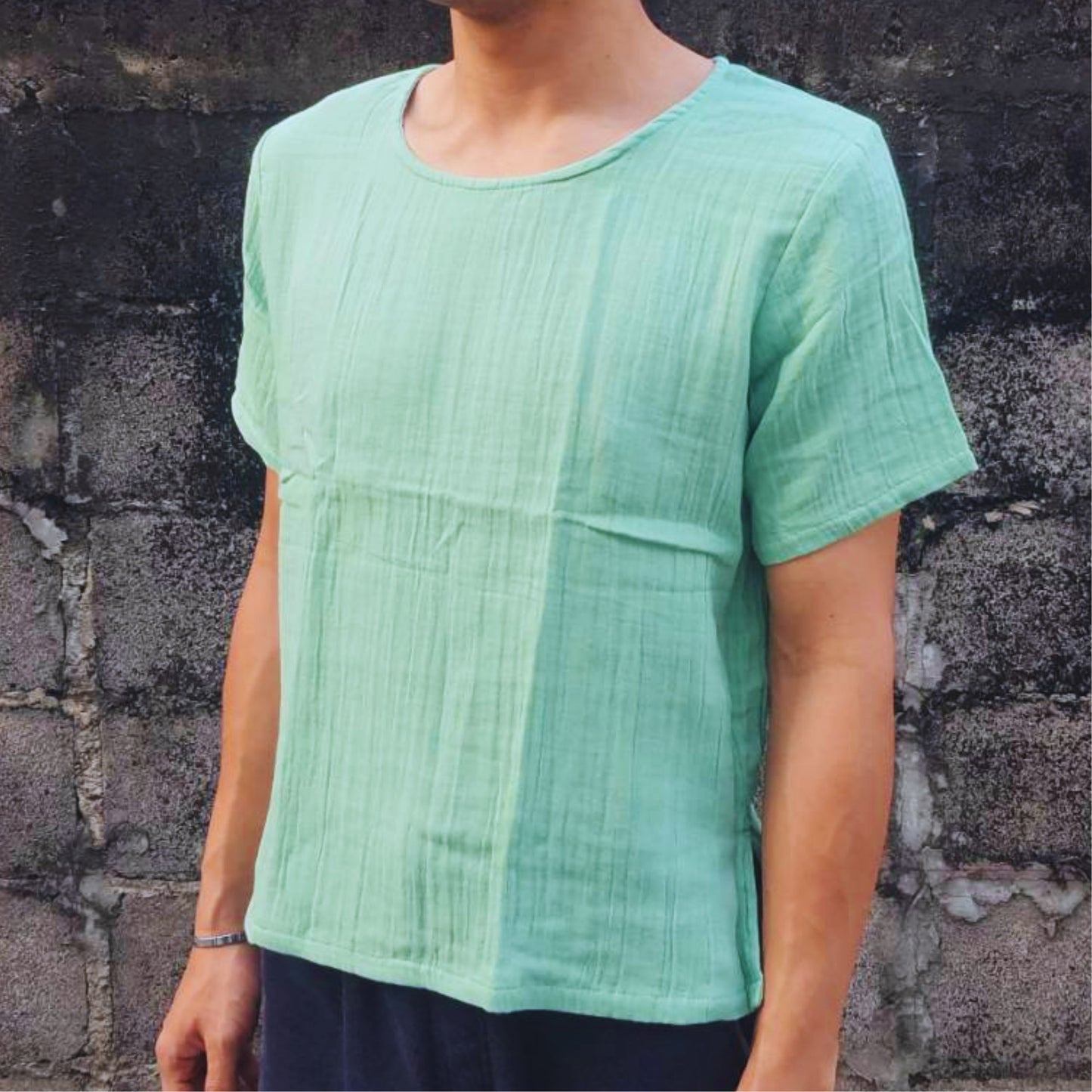 RAK MAE รักแม่ | COMFY COTTON CLASSIC SHIRT - PASTEL GREEN
