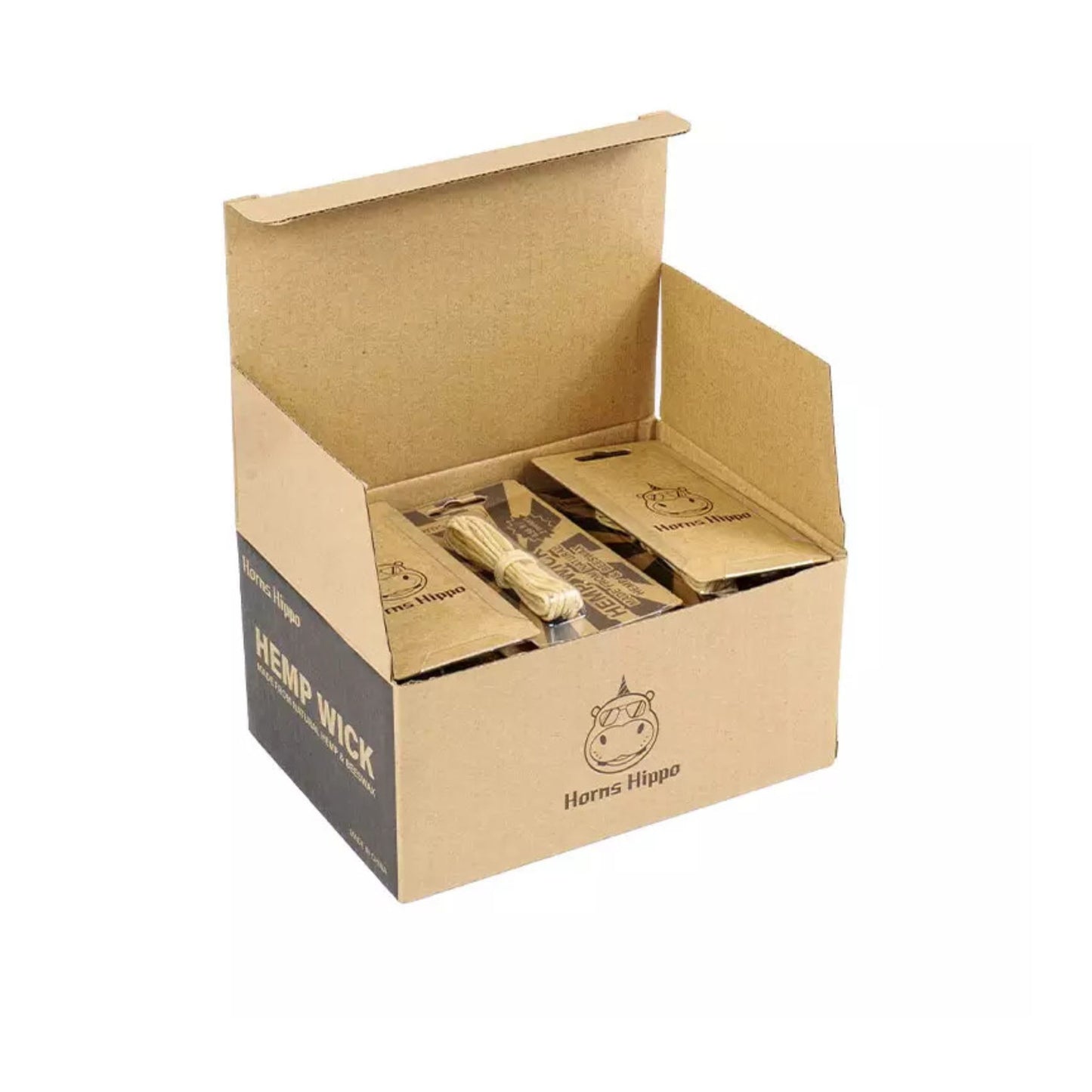 LIGHTER | HORNS HIPPO HEMP WICK  1 SET - 5 PIECES ( LENGTH 10 METERS)