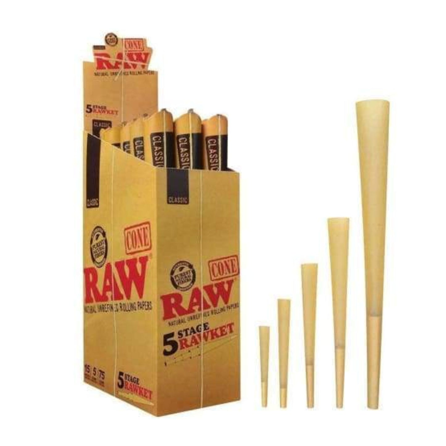 ROLLING PAPER | RAW RAWKET 5 IN 1 CONE