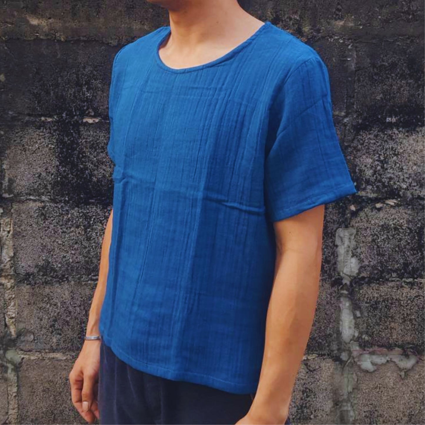 RAK MAE รักแม่ | COMFY COTTON CLASSIC SHIRT - DARK BLUE
