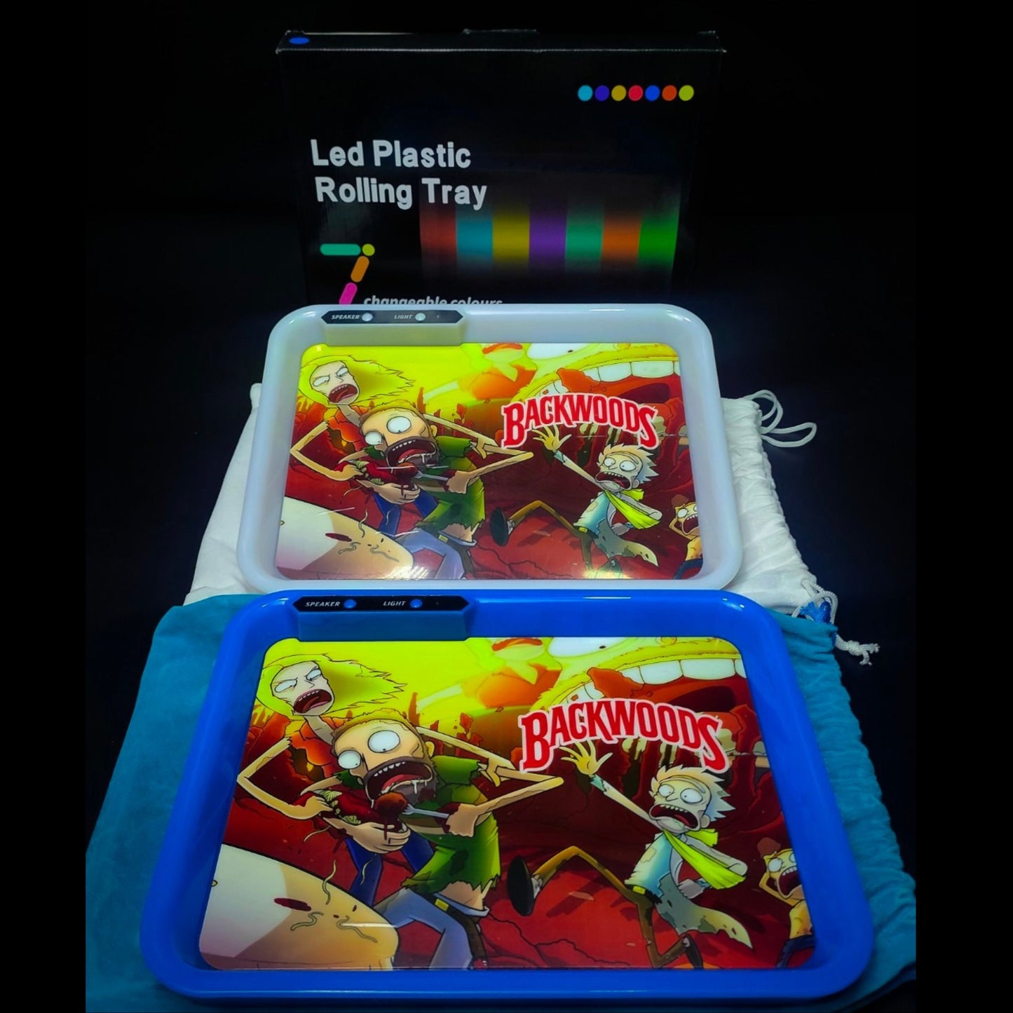 TRAY | LED BACKWOODS MUSIC BLUETOOTH TRAY GLOW IN THE DARK PARTY TRAY