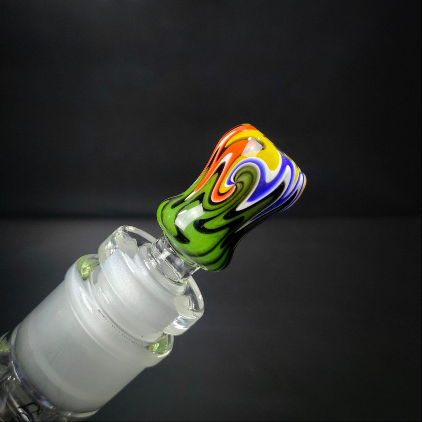 GLASS BOWL | PSYCHEDELIC BARBERSHOP LIGHT BOWL 18 MM