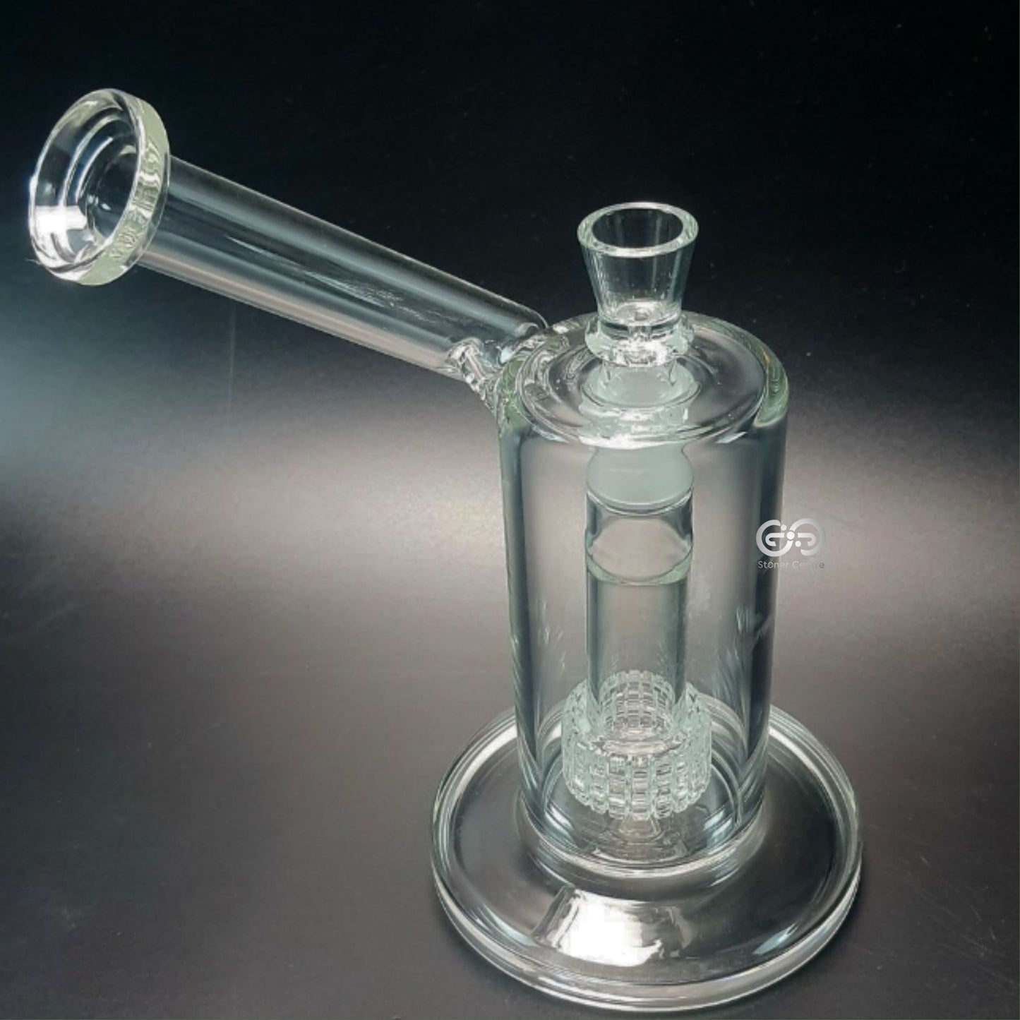 Glass Bong | NO LOGO STRIAGHT BIRDCAGE PERC WITH 18 MM JOINT MATRIX SIDECAR 8 INCH