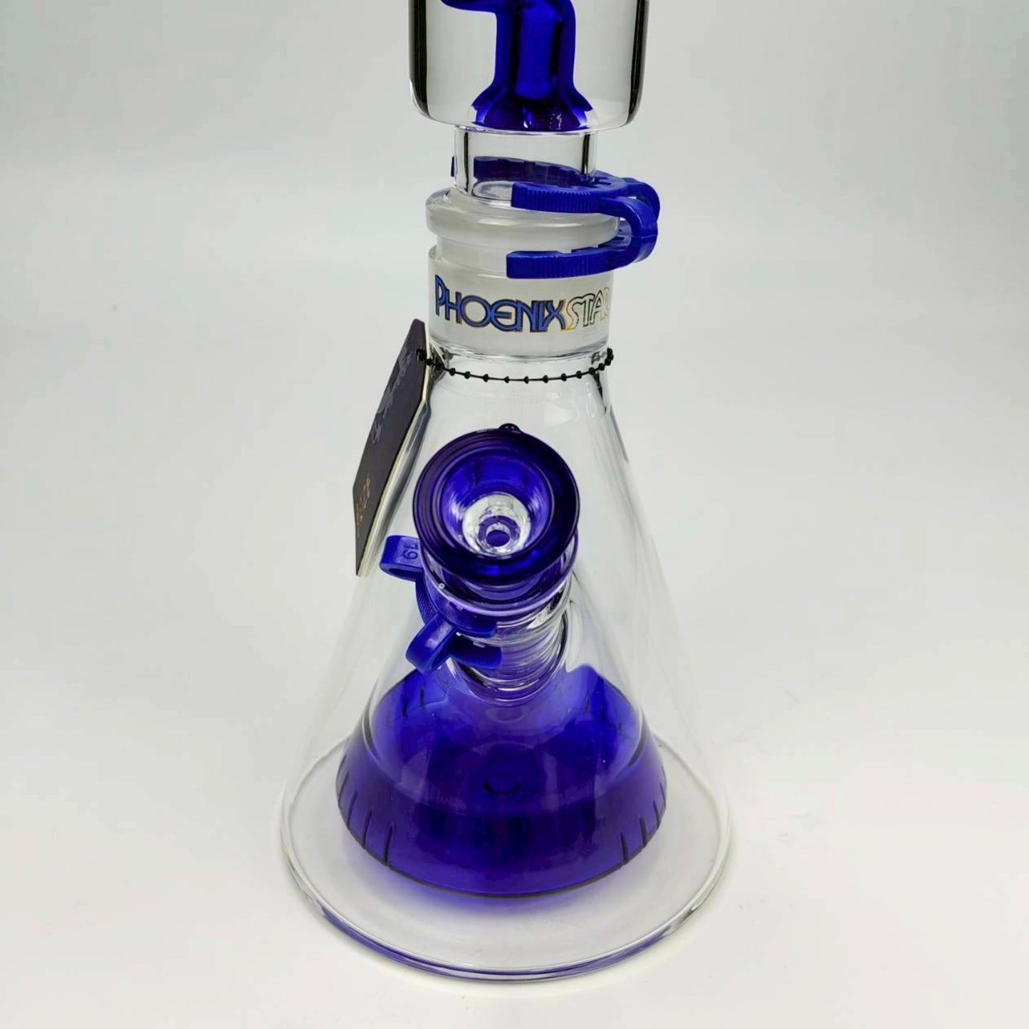 Glass Bong | Phoenix Double Walled Beaker Lego 18 Inch with Freezable Coil