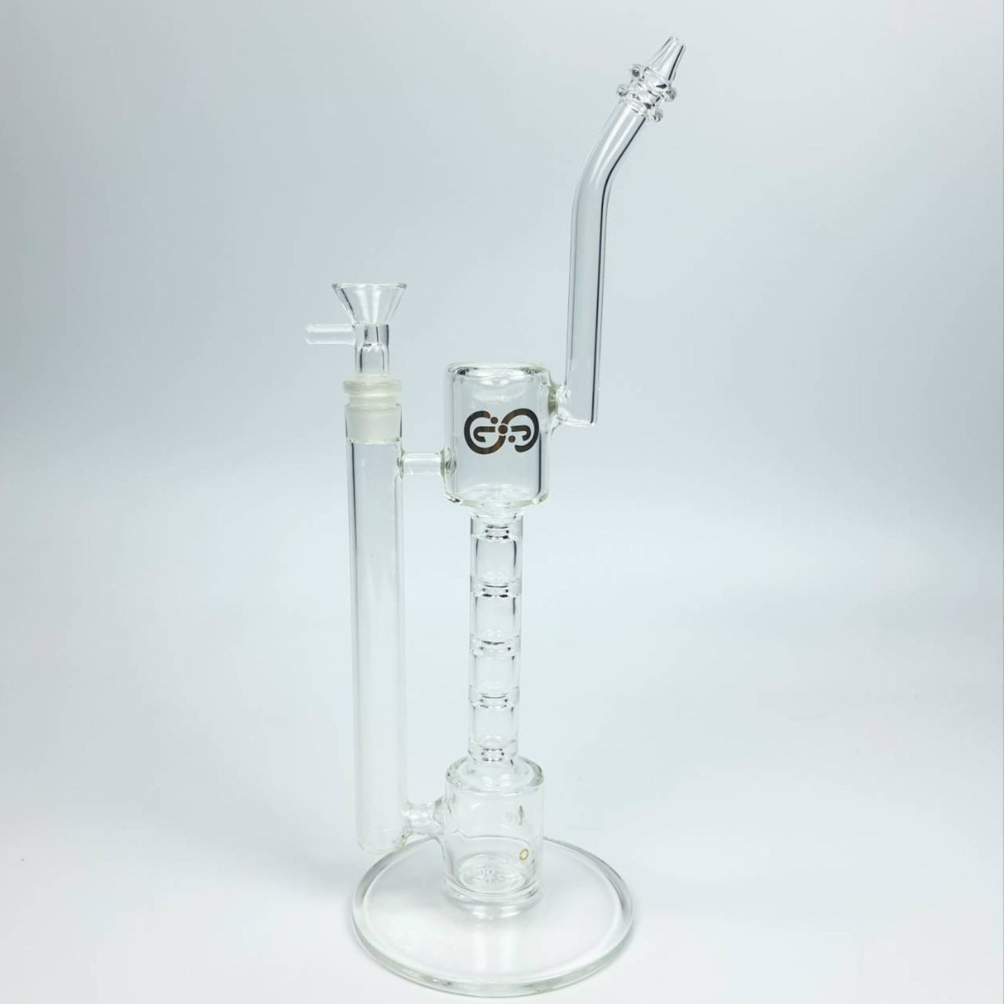 GLASS BONG | STONERCENTRE UP HIGH 12 INCH DAB RIG WITH 3 RINGS MOUTHPIECE