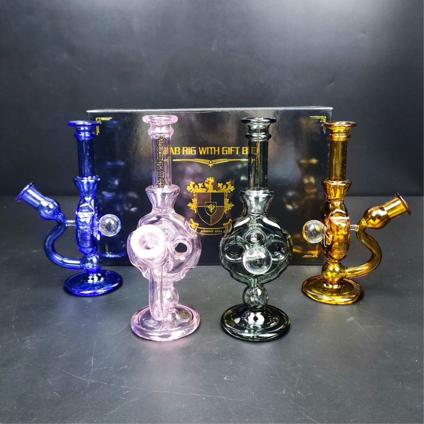 Glass Bong | 7Pcs Diffuser Portable Oil Rig Set Full