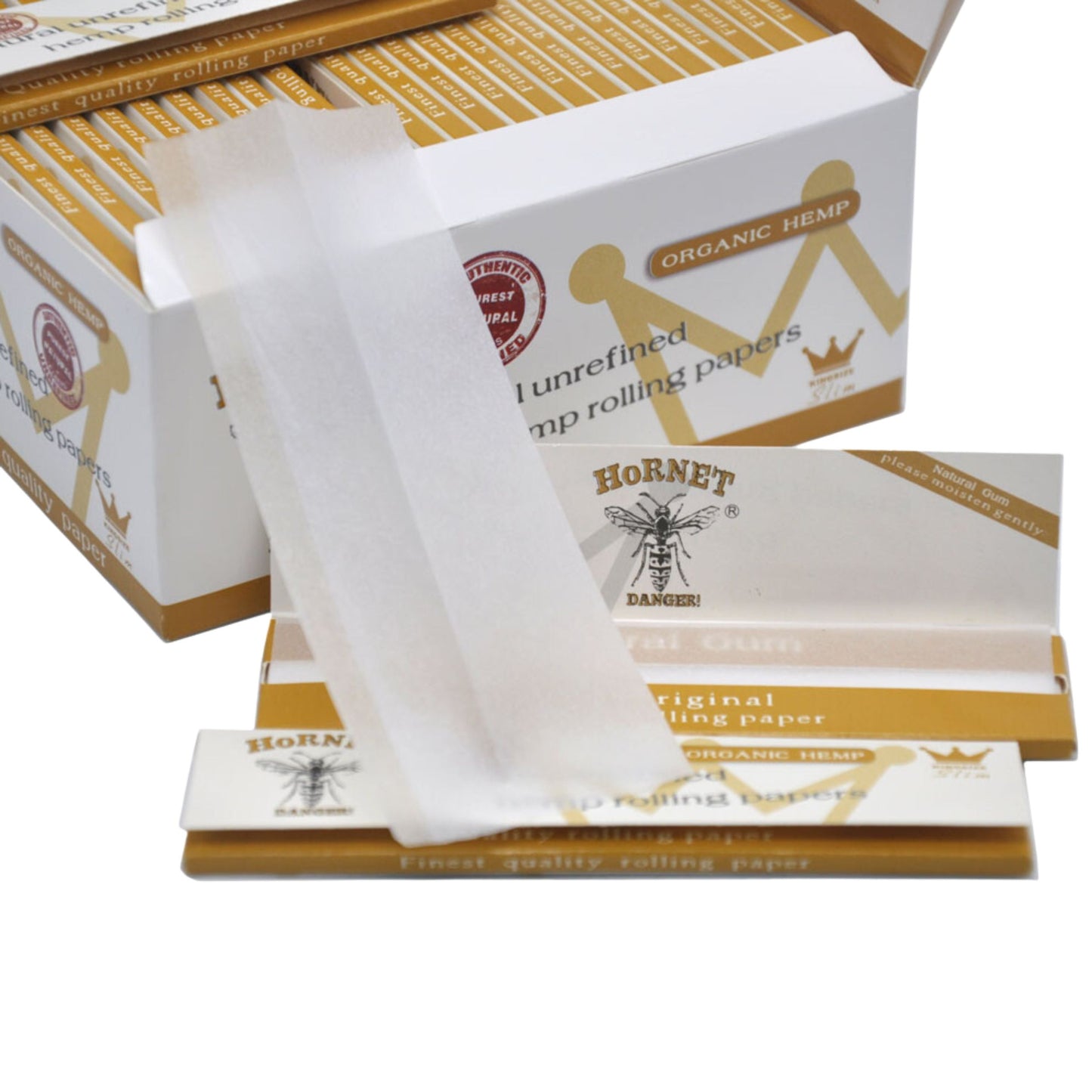 ROLLING PAPER | HORNET KINGSIZE WHITE ORGANIC HEMP ROLLING PAPER