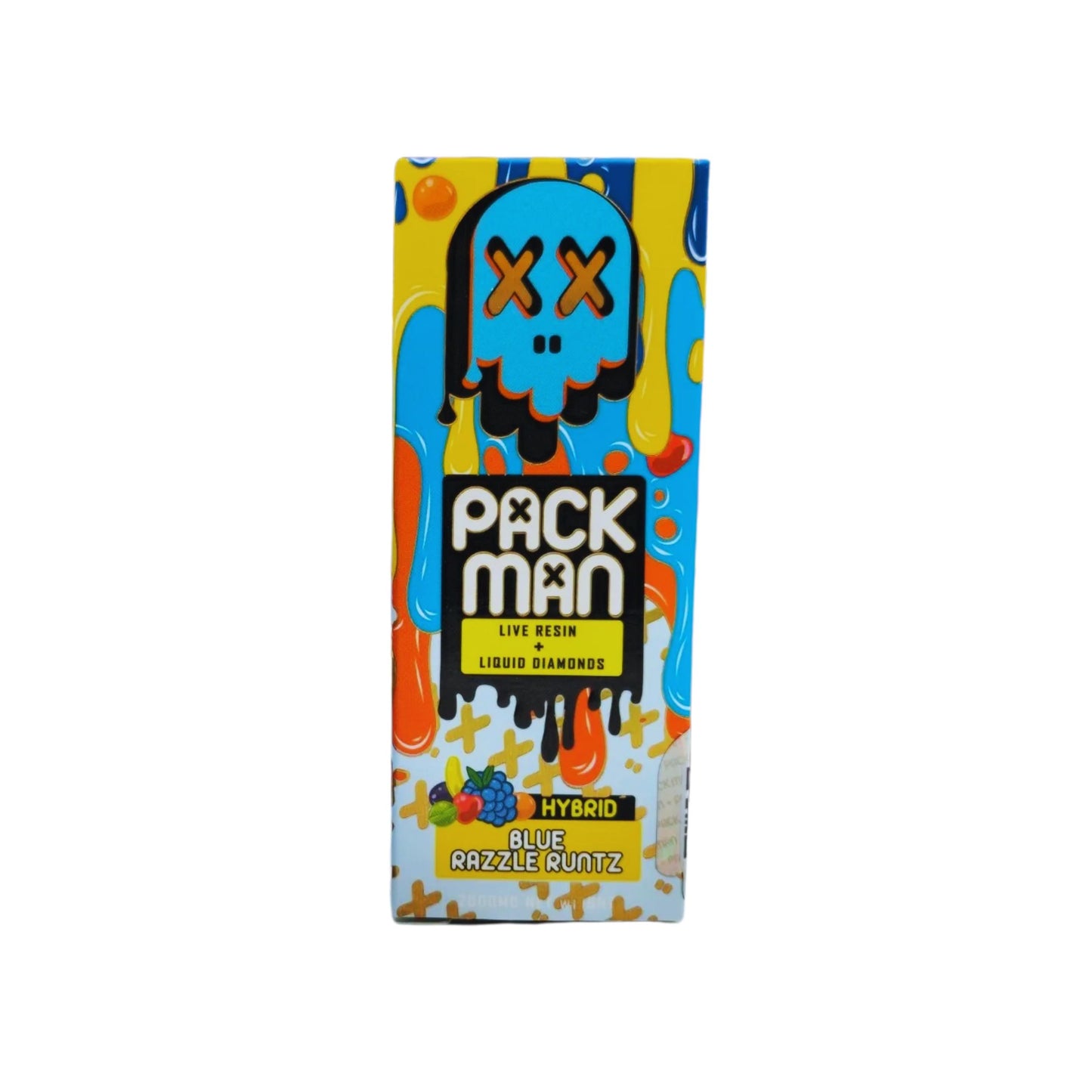 PACK MAN - LIVE RESIN + LIQUID DIAMONDS 2.0ML | BLUE RAZZLE RUNTZ : HYBRID