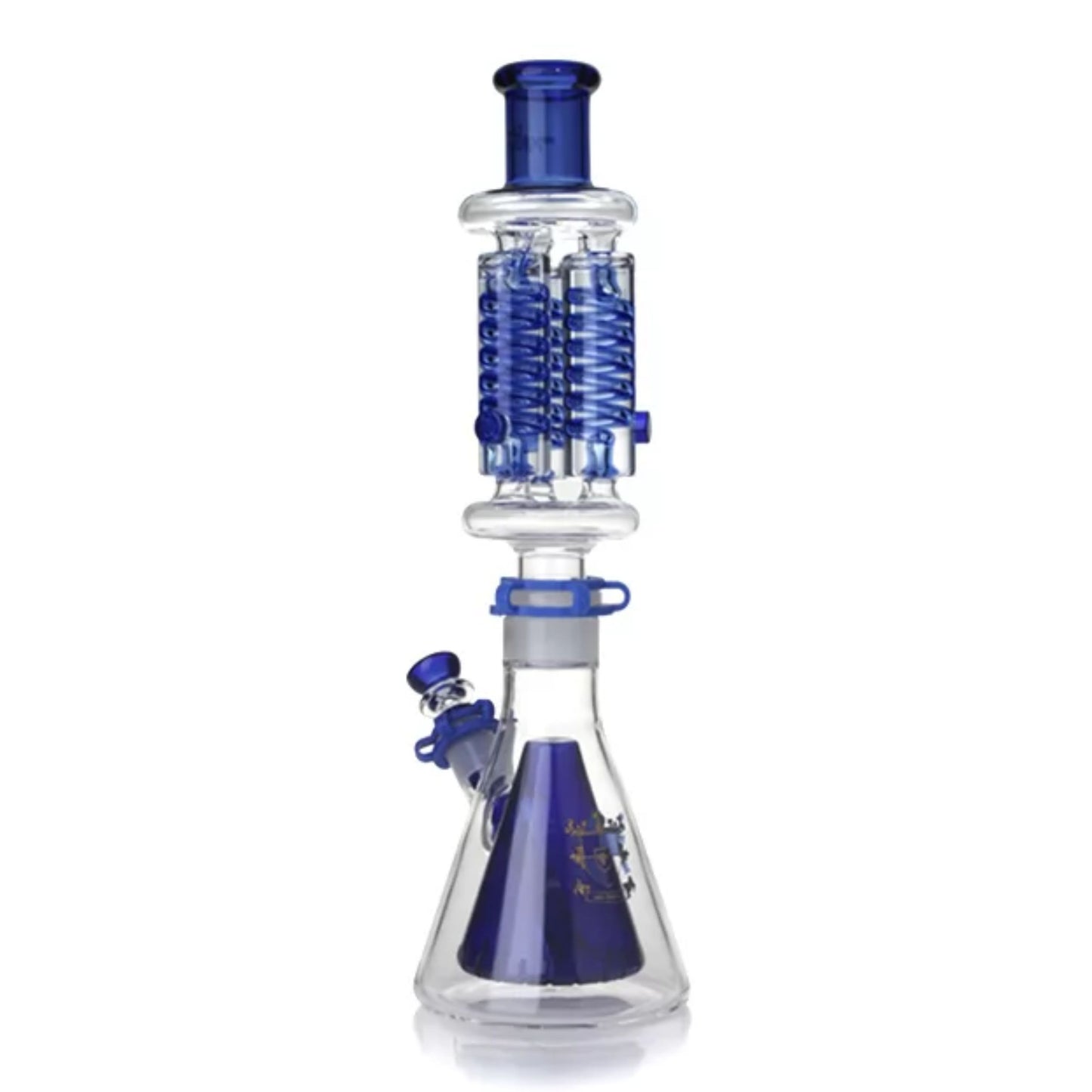 Glass Bong | Phoenix Triple Freezable Coil with Double Wall Diffuser Base 16 Inch