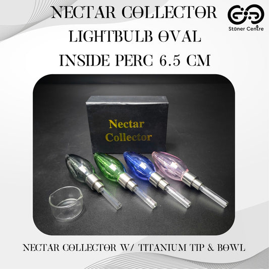 NECTAR COLLECTOR | LIGHTBULB OVAL INSIDE PERC 6.5 CM