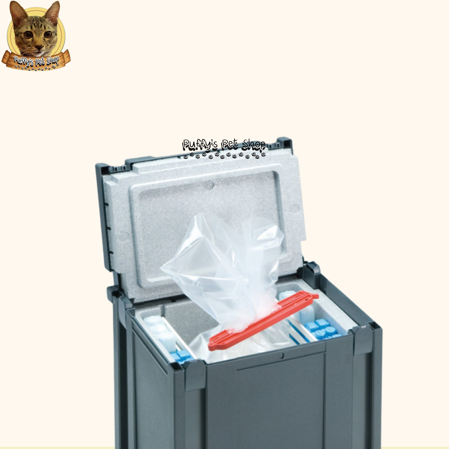 Puffy's Pet Shop | Pet food bag lock clip คลิปล็อคปากถุงอาหารสัตว์เลี้ยง ขนาด 4  × 26.4 ซม