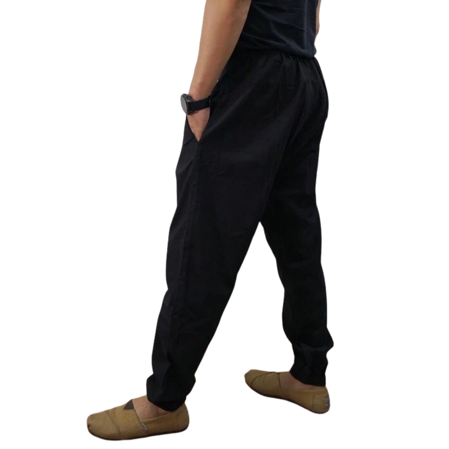 RAK MAE รักแม่ | COMFY CITY COTTON JOGGER PANTS - BLACK (REGULAR SIZE)