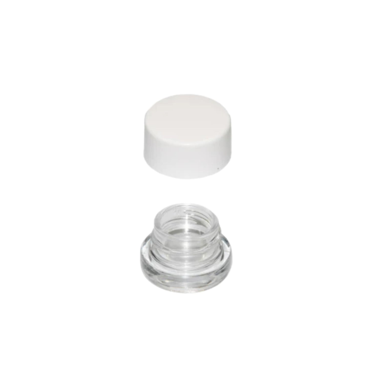 GLASS JAR | ROUND GLASS JAR PLASTIC LID | SIZE 25MM x 35MM