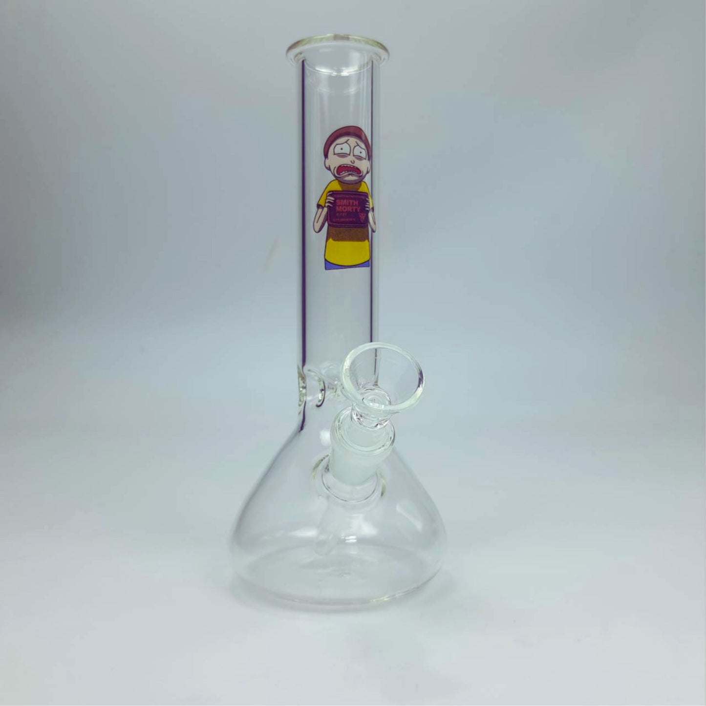 GLASS BONG | RICK AND MORTY WANTED MORTY 8 INCH 4MM THICKNESS