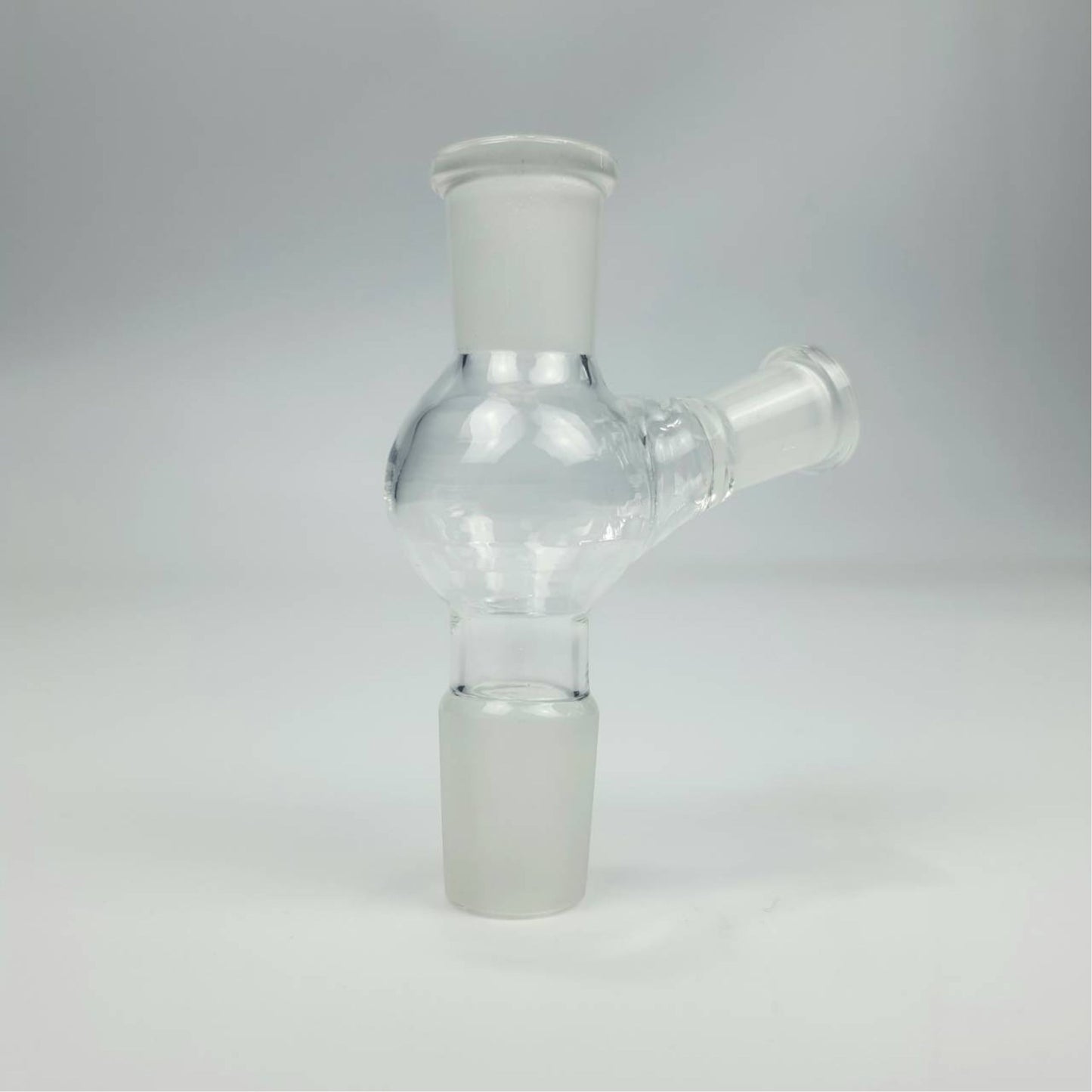 GLASS TUBE | GLASS BOWL 2FEMALE WITH LID 18MM IN / 14MM OUT & 14&18MM IN / 14MM OUT