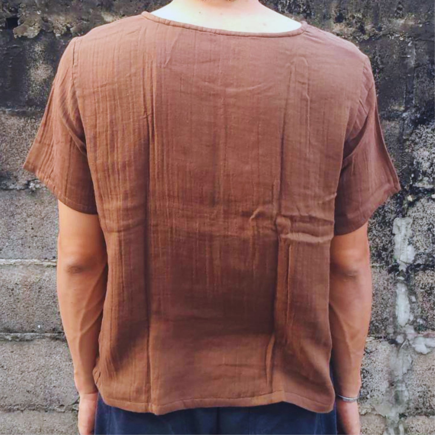 RAK MAE รักแม่ | COMFY COTTON CLASSIC SHIRT - EARTH BROWN