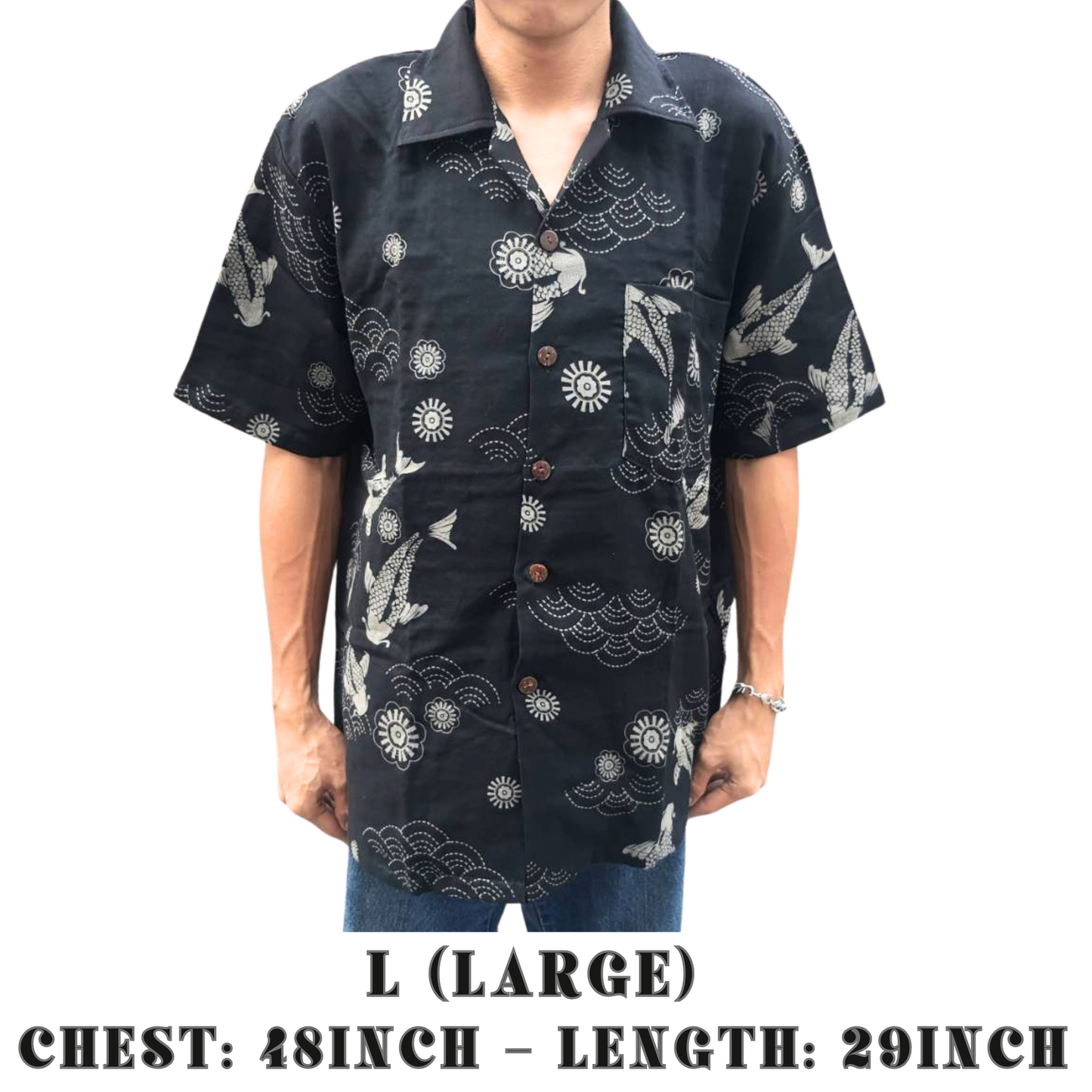RAK MAE รักแม่ | COMFY HAWAIIAN COTTON SHIRT - CHARMING FISH