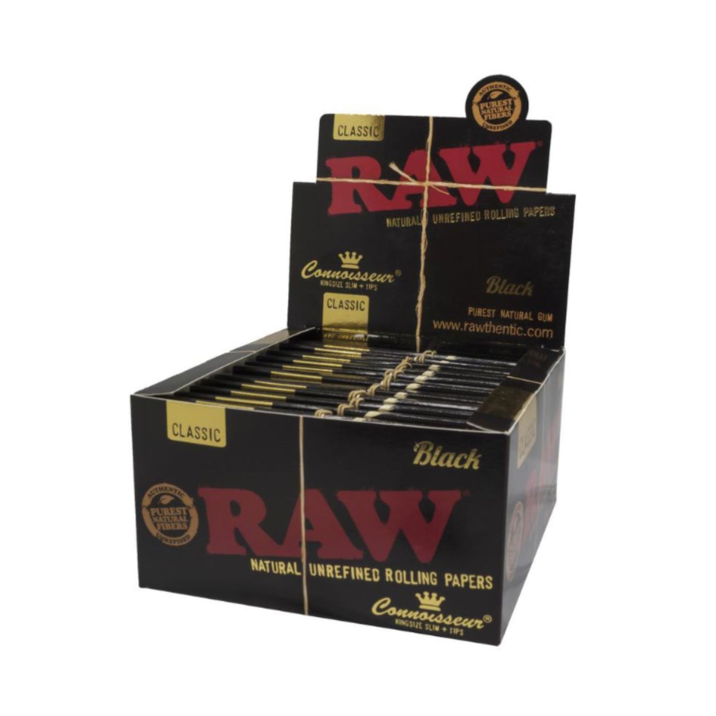 ROLLING PAPER | RAW CLASSIC BLACK CONNOISSEUR KINGSIZE WITH TIPS