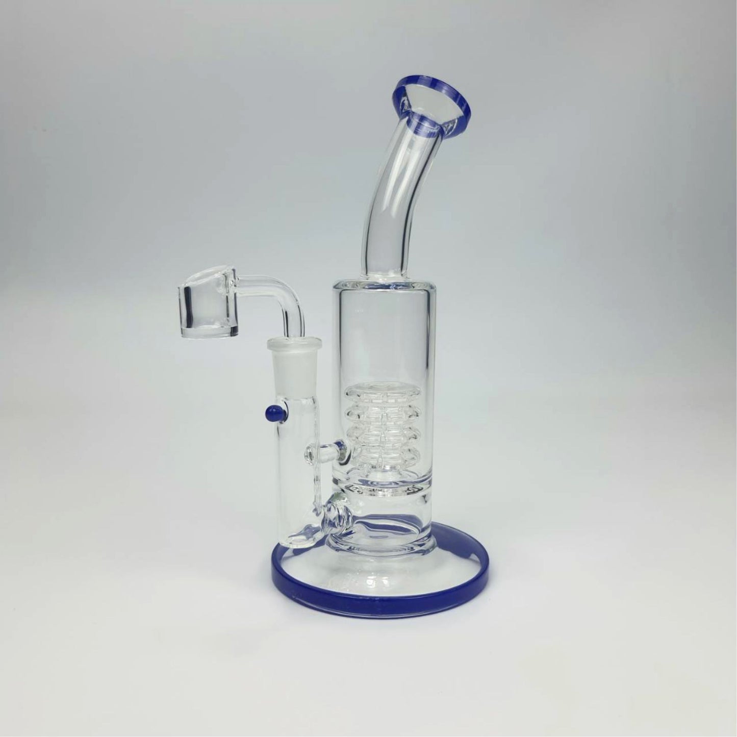 GLASS BONG | BENT NECK BONG 8 INCH WITH 4 TIER MATRIX PERCOLATOR