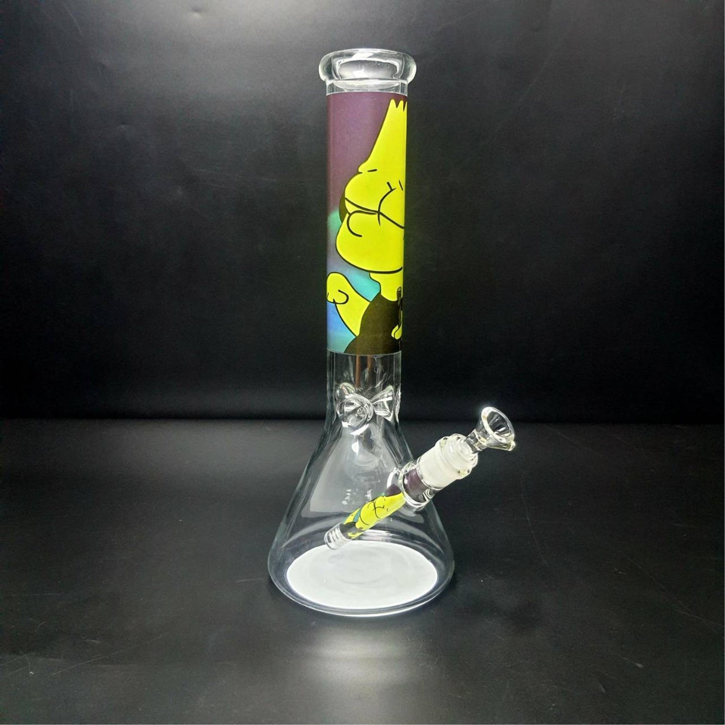 Glass Bong | HAPPY BEAKER HIG BART SIMPSONS 14 INCH