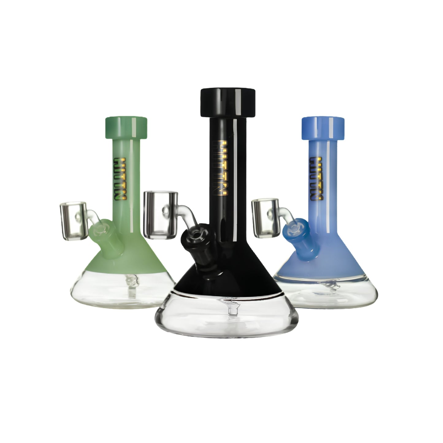 GLASS BONG | HITTIN BEAKER 6.5 INCH DAB RIG WITH 14MM QUART BANGER