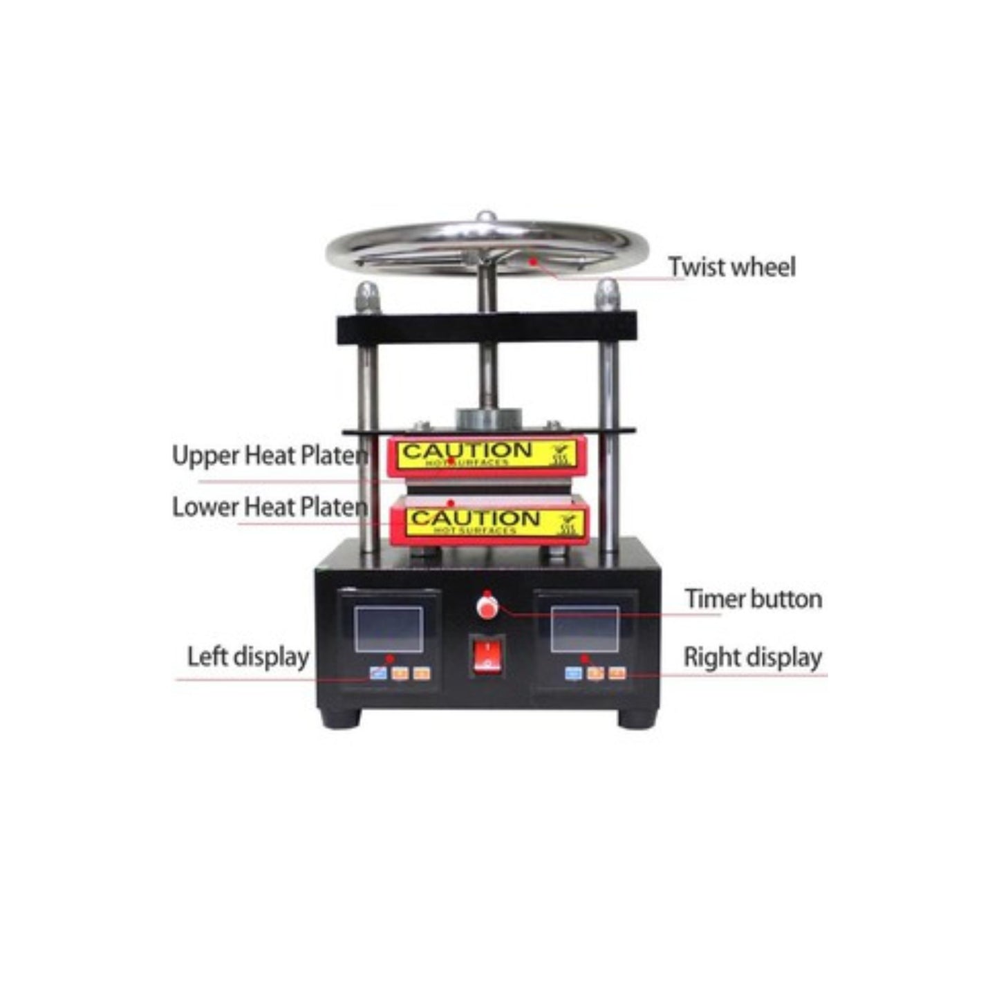 EXTRACTION TOOLS | 1 - 2 TON ROSIN HEAT PRESS MACHINE - CK 220