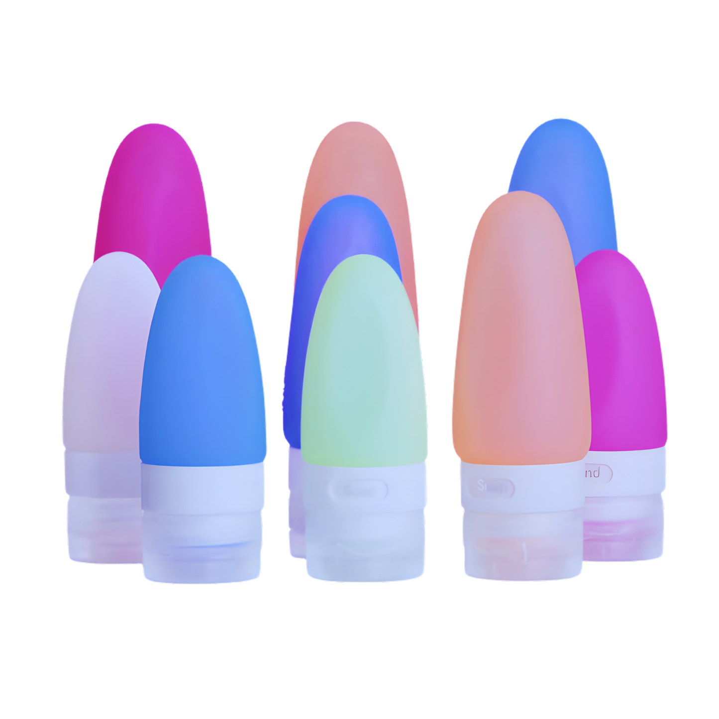 SILICONE BOTTLE - 3 PCS/PACK - 37/69/89 ML