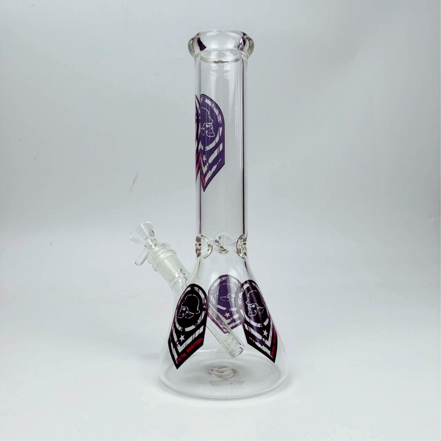 GLASS BONG | METAL MULISHA BEAKER GLASS BONG 11 INCH 5MM THICKNESS