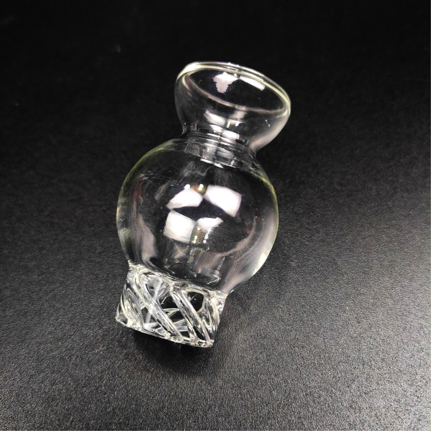 CARB CAP | SPIRAL RING V.1 QUARTZ CARB CAP 18.30 MM INNER DIAMETER 30 MM WIDEST DIAMETER