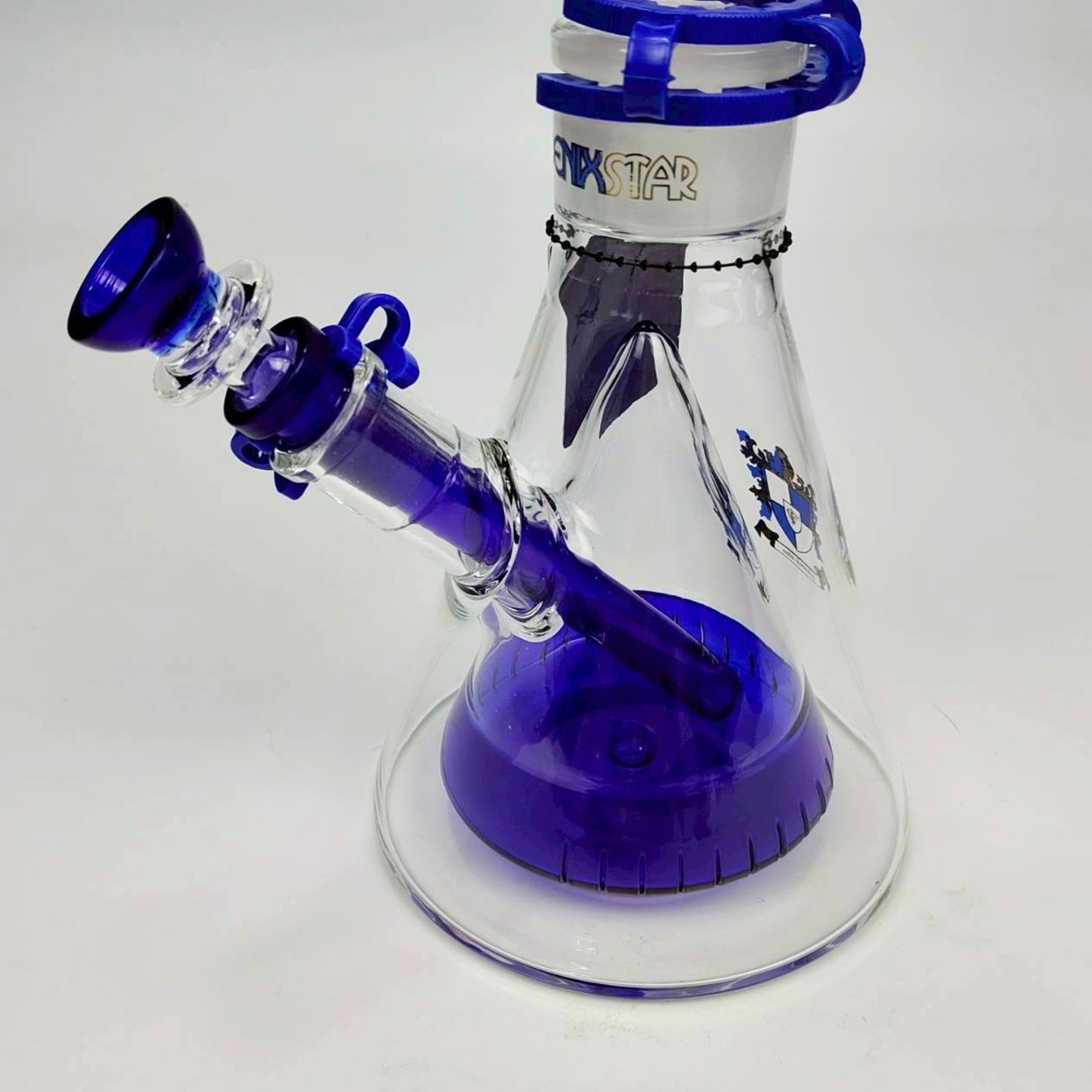 Glass Bong | Phoenix Double Walled Beaker Lego 18 Inch with Freezable Coil