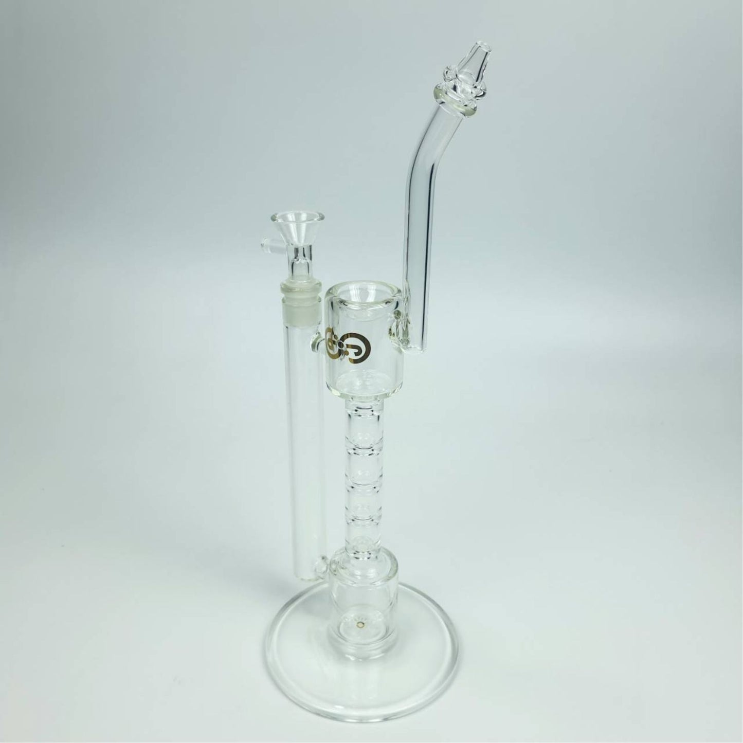 GLASS BONG | STONERCENTRE UP HIGH 12 INCH DAB RIG WITH 3 RINGS MOUTHPIECE
